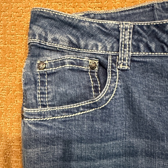 Janie EZ Classic Blue Straight Leg Women's Jeans - Picture 6 of 7